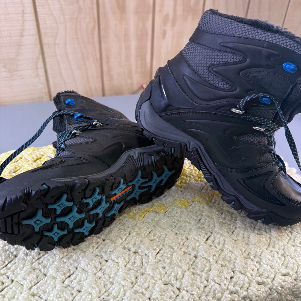 Merrell Womens Black Waterproof Winter Hiking Boots J21120 Size‎ 9 Active Heat
